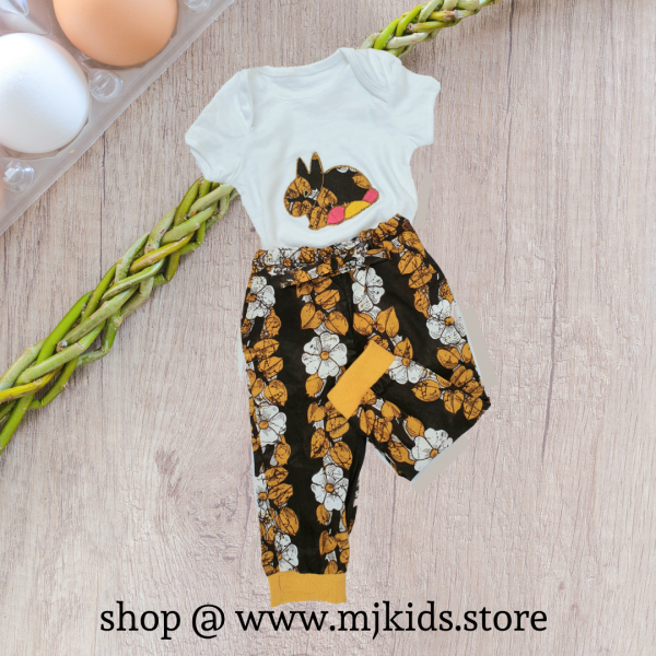 Easter bunny bodysuit and jogger product image