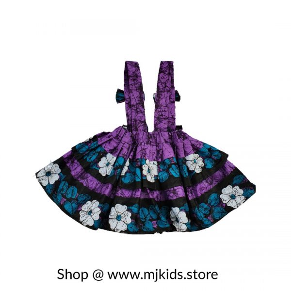 Ankara bow pinafore skirt