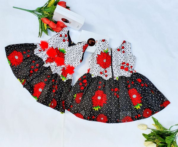 Ife floral print ankara dress