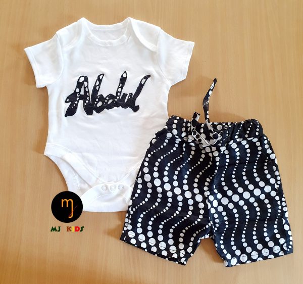 African inspired 6 piece baby set