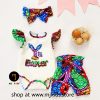 MJ kids Easter ankara baby set