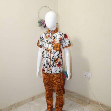 Afia Orange Trouser and Top